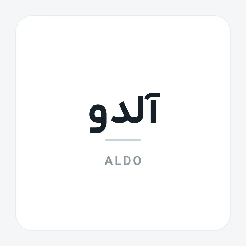 لوگوی برند آلدو
