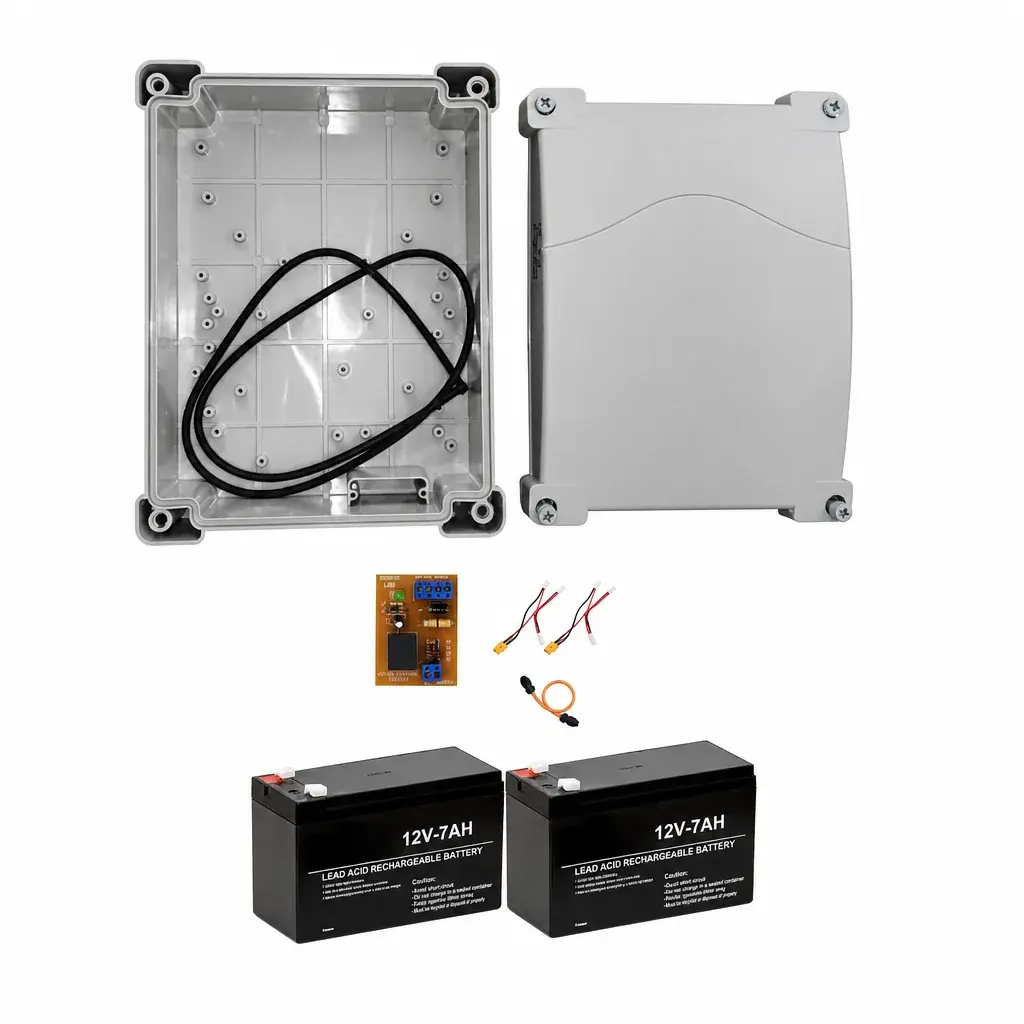 باکس برق اضطراری جک درب پارکینگ با باتری پشتیبان — باکس باتری یو پی اس جک ۲۴ ولت UPS 24-DC