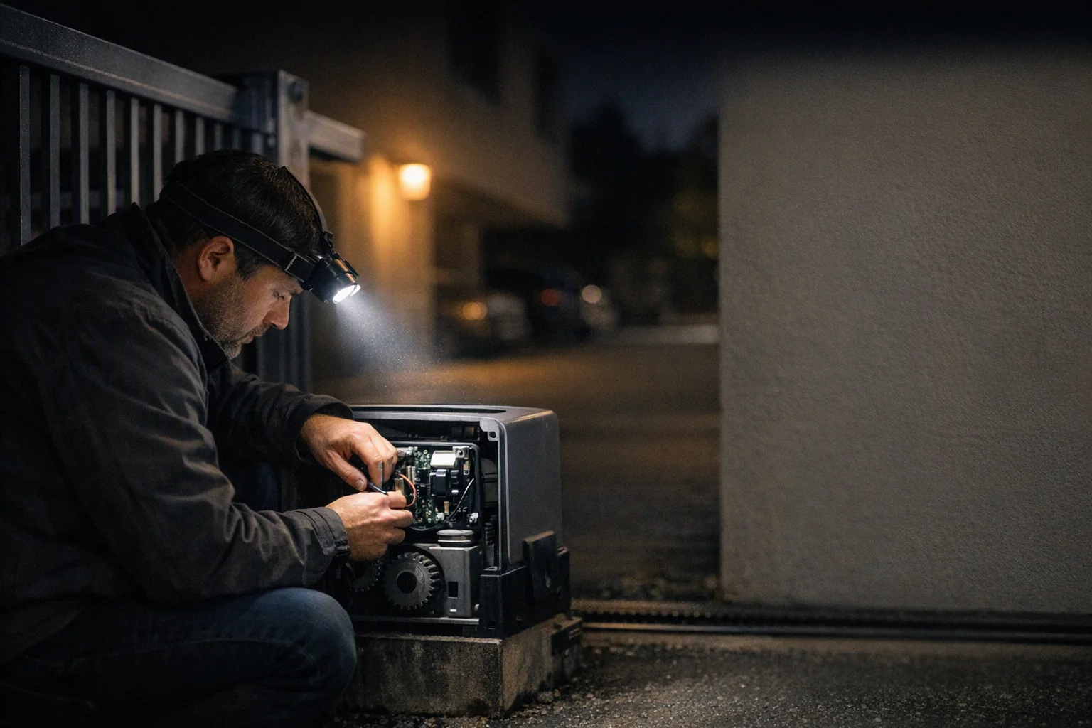 تعمیر درب پارکینگ شبانهروزی